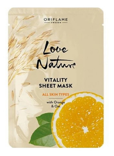 Imagen 1 de 2 de Mascarilla Facial De Naranja Y Avena Love Nature Oriflame