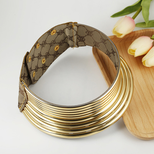 Collar Africano De Plata Con Cuello Exagerado Para Mujer
