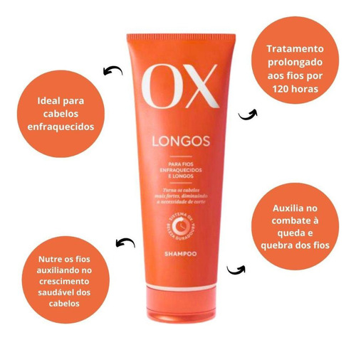 Shampoo Ox Longos 200ml