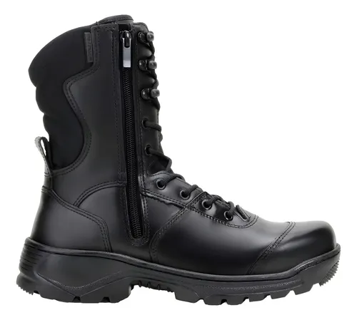 Coturno Bota Rossi Sniper Dois Zipers Couro 8100 RAFALE