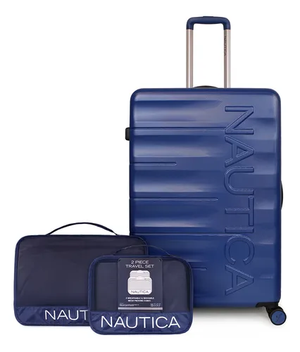 Pack Maleta Grande Ibiza 23kg Azul + Organizador Nautica