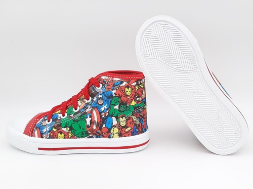Tenis Niño Avenger Spider Man Bubble Gummers Boom Rojo
