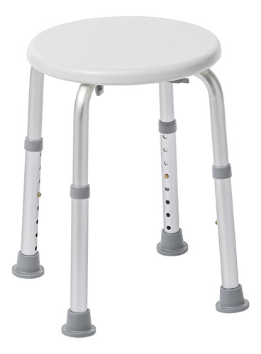 Drive Medical Adjustable Height Bath Stool, White