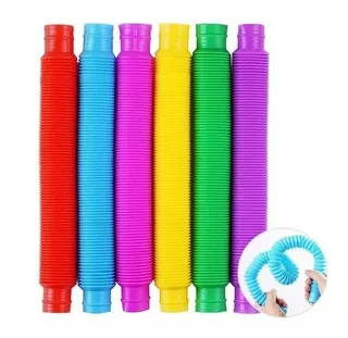 Pop Tube Tubo Flups Sensorial Juguete Souvenir Fidget Toy X8