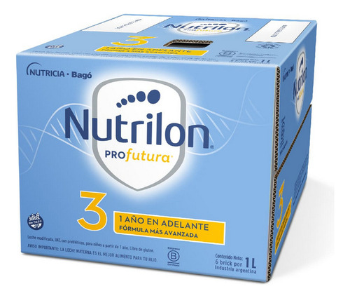 Nutrilon Profutura 3 (12 A 18m) Pack 6u 1l Envío Max 2 Packs