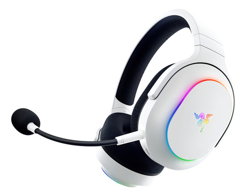 Fones de ouvido brancos multiplataforma para jogos Razer Barracuda X Chroma