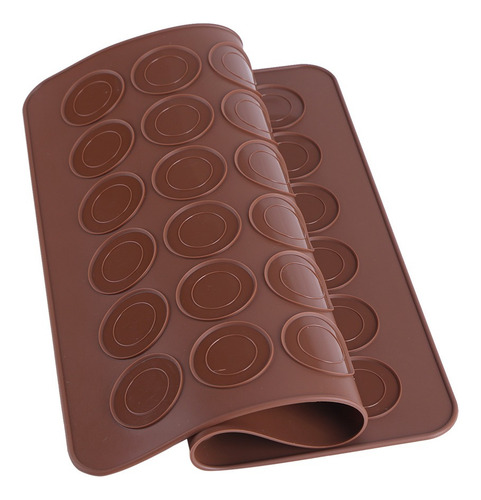 Plancha De Silicona Con Moldes Para 48 Macarrones Pastelería