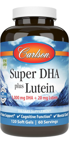 Super Dha Plus Luteína Carlson 120 Cápsulas