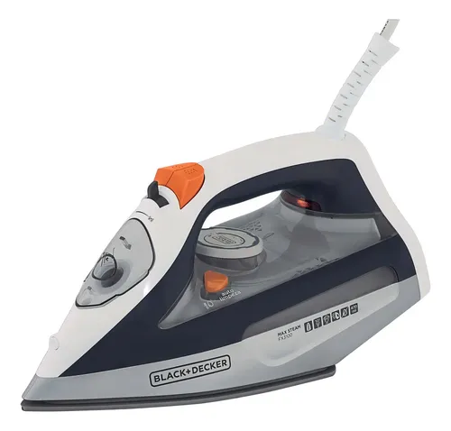 Ferro de passar a vapor Black+Decker FX3100 cor cinza com base an...