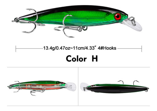 2 Kit De Señuelos Flotantes De Pesca Deportiva En 2 Piezas