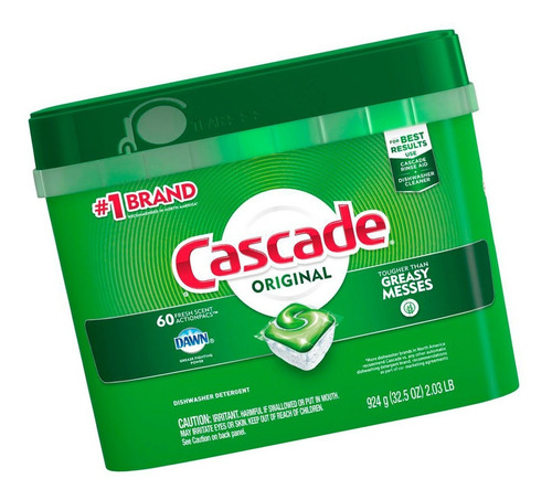 Cascade Original Actionpac Detergente Para Lavavajillas X 60