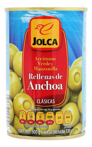 3 Pack Aceitunas Rellena De Anchoas Jolca 300