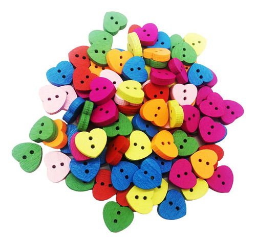 2 X 100 Piezas De Botones Artesanales De De Amor, Botones