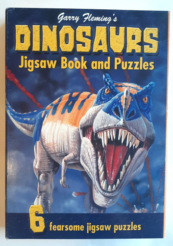 Dinosaurios Libro Con 6 Rompecabeza De 48 Piezas Impecable! 