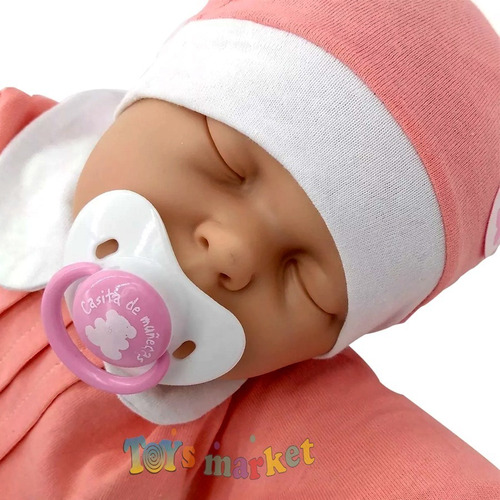 Imagen 2 de 8 de Bebote Real Recién Nacido 58 Cm Bebe Reborn Casita Muñecas