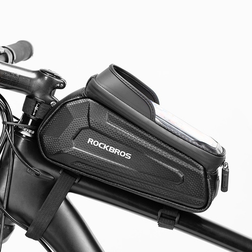 Imagen 2 de 4 de Bolso De Cuadro De Bicicleta Porta Telefono Celular Rockbros