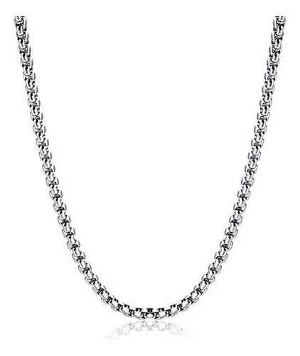 Collar De Acero Inoxidable: Monily Square Box Chain