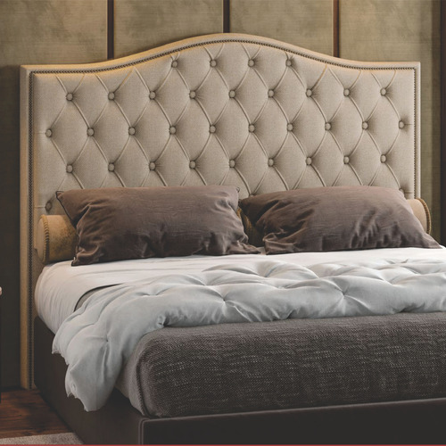 Cabeceira Estofada Cama Box Casal 1,40 Quarto Viena Bege