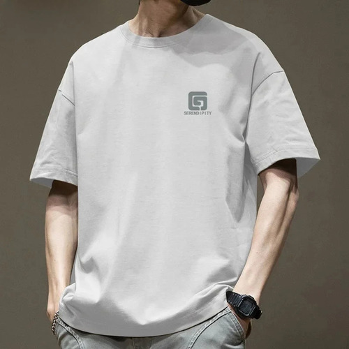 Camiseta De Manga Corta De Algodón Puro Para Hombre Y Mujer
