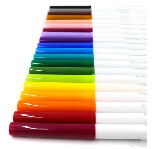 Imagen 6 de 7 de Crayola Supertips 20 Colores Plumones Lavables
