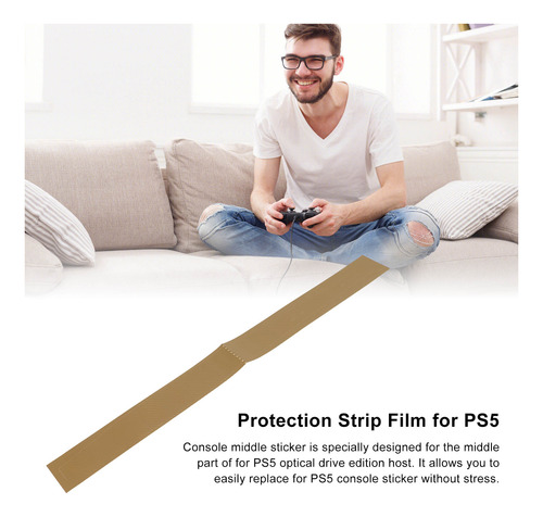 Imagen 6 de 10 de Pegatina Para Consola Ps5 Middle Strip Scratch