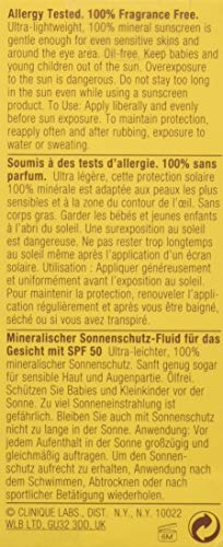 Protector Solar Clinique Spf 50, Líquido Facial Mineral