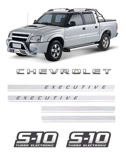 Kit Adesivos Faixas S10 Executive Turbo Eletronic Chevrolet
