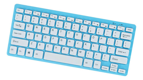 Teclado Com Fio 78 Chaves Compactos Práticos, Azul