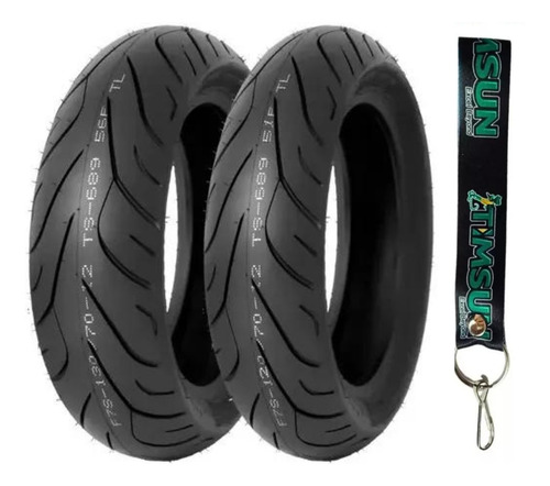 Llantas Timsun 130/70-12 56p + 120/70-12 51p Ts-689 Tubeless