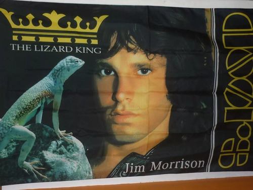 Cuadro Poster Bandera Jim Morrison The Doors Unico Exclusivo