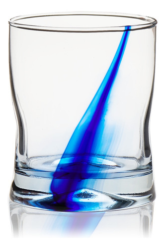 Vasos Crisa Listón Azul Jugo De 295 Ml De Vidrio 8pz