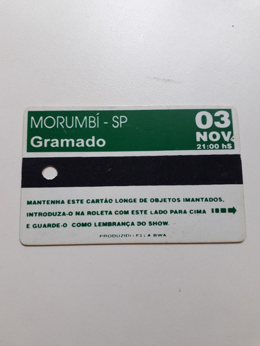 Ingresso Madonna Morumbi 1993