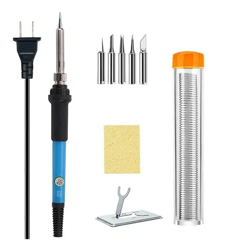 Kit Del Soldador 60w Temperatura Ajustable Puntas Soporte | Meses sin interés Kit Del Soldador 60w Temperatura Ajustable Puntas Soporte | Meses sin interés
