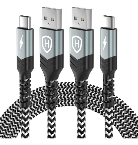 Hqgc Cable Usb Tipo C De 10 Pies, 2 Unidades, Para Cargador