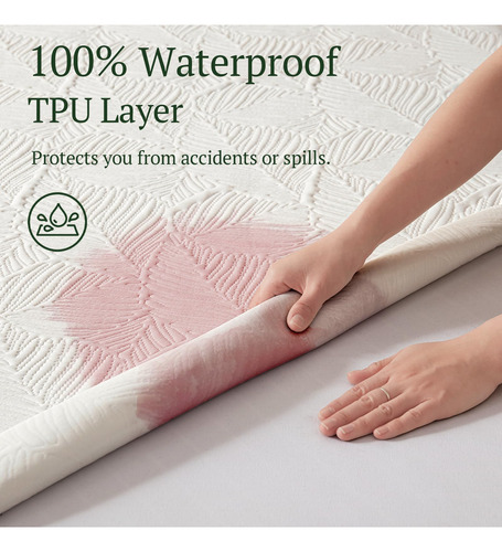 Protector De Colchón King Impermeable Y Transpirable 6 A 18