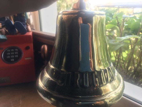 Campana Estilo Antigua 22 Cm Bronce Gran Sonido Uruguay