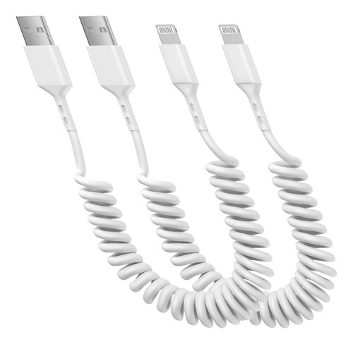 [certificado Mfi De Apple] Cable Lightning En Espiral Para C