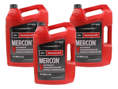 Aceite Sintético Mercon V Motorcraft Caja Garrafa ( 3 Pzas)