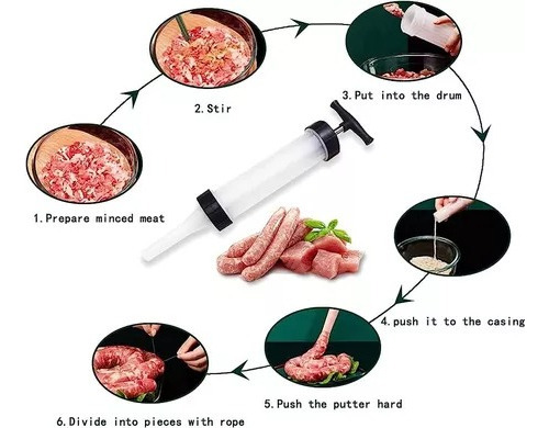 Embutidor Salchicha Longaniza Uso Manual Carne