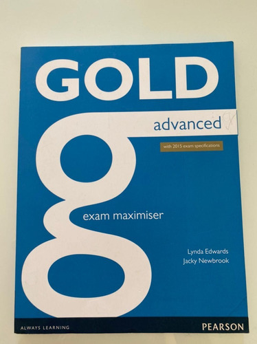 Libro Gold Advanced Exam Maximiser Pearson -no Envío-