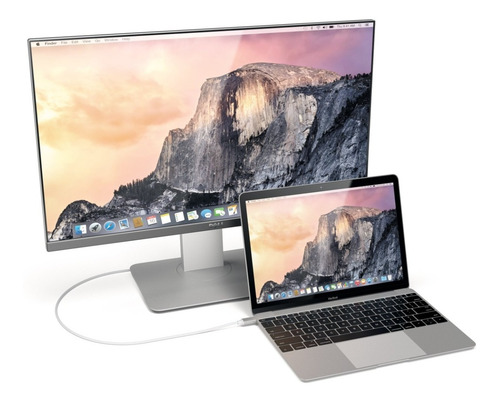 Imagen 8 de 10 de Cable Usbc A Hdmi 4k 60hz Satechi 180cm Celular / Notebook