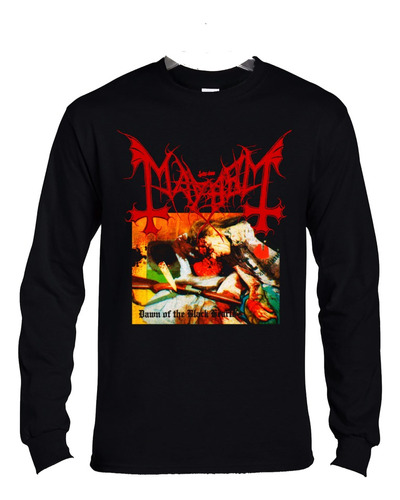 Polera Ml Mayhem Dawn Of The Black Hearts Metal Abominatron