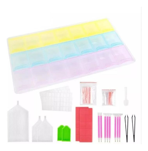 Kit 90pcs De Herramientas Diy 5d De Pintura De Diamante