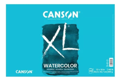 Block Canson Xl Watercolor Acuarela Dibujo 300g 30.5x45 30h