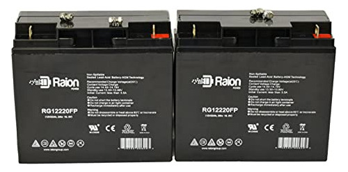 Raion Power Bateria Agm Repuesto 12 V 22 Ah Para Clore Jump