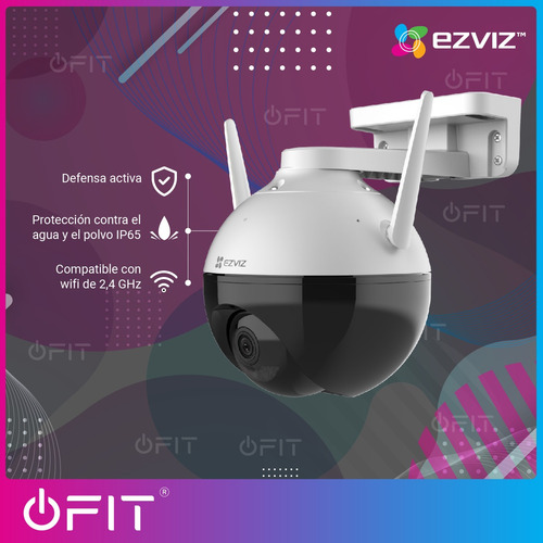 Imagen 3 de 10 de Camara Ip Wifi Ezviz C8c Con Movimiento + Microsd De 128gb