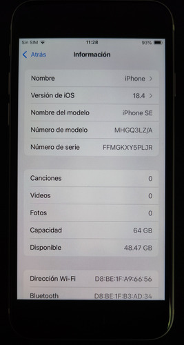 Apple iPhone SE (2da Generación) 64 Gb - Blanco Mdm Bypass (Usado)