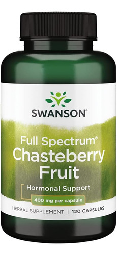 Vitex Chasteberry Fruit 400 Mg - 120 Cápsulas Swanson