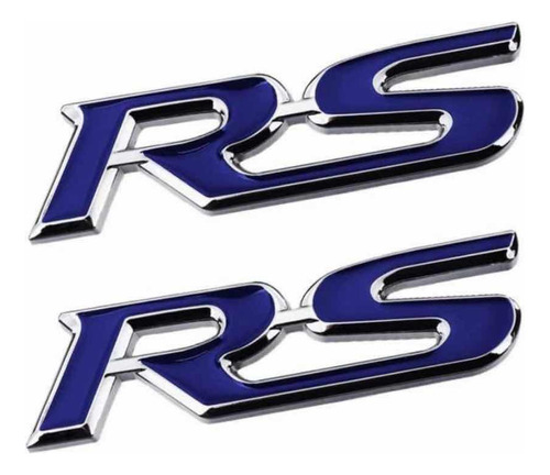 Emblema Rs Trasero Azul 1 Unidad 
