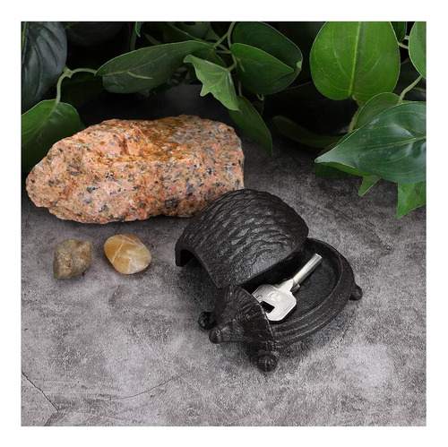Juxyes Hedgehog Key De Hierro Fundido Hider Outside Puerta